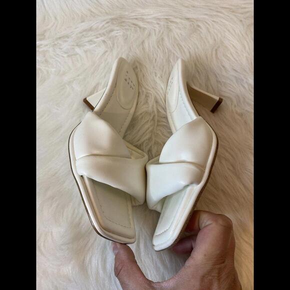 A New Day Target White Square Toe Sz 7 Women’s Pump Wrap Strap Beachy Summery - Picture 6 of 13